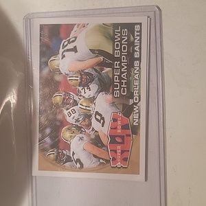 Saints football trading card